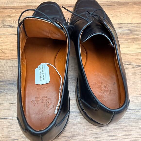Allen Edmonds Burton Mens size 10.5 Black Derby oxfords shoes main image 6